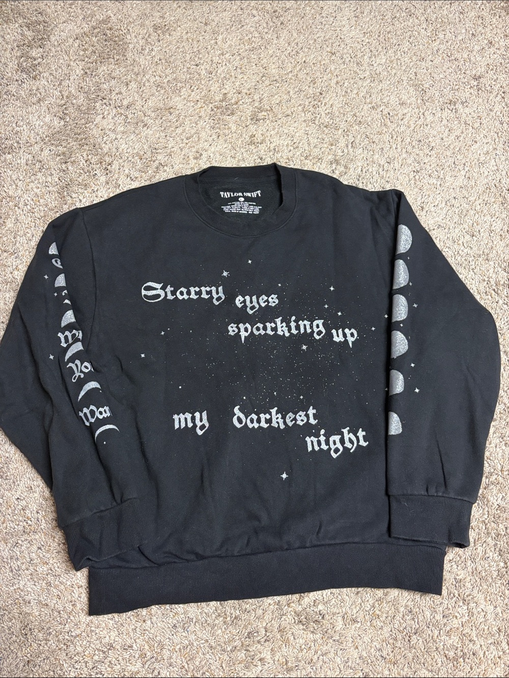 Taylor Swift Black Call It What You Want Crewneck